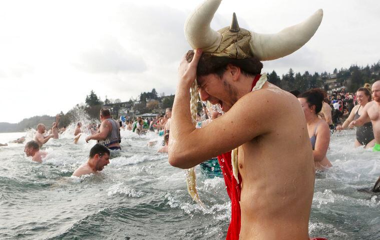 Photos: Revelers ring in the new year with polar plunges