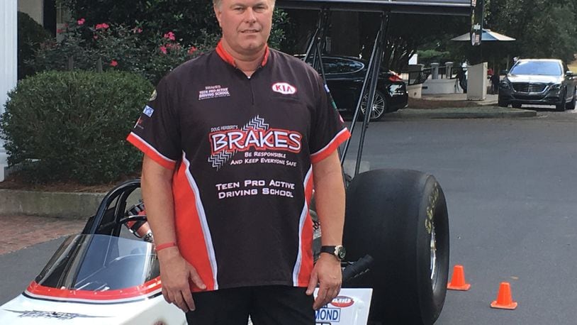 Doug Herbert’s two sons died in a car accident in 2008. The champion drag racer launched the BRAKES program after their deaths to teach safer driving to teens. CONTRIBUTED