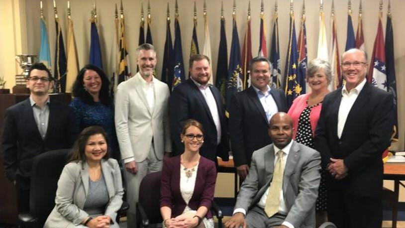 Executive leaders from Amvets and CareSource met to discuss a collaborative effort to create access to health care for veterans. CONTRIBUTED