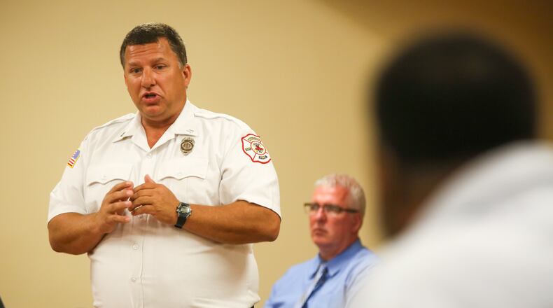 Middletown Fire Captain David Von Bargen was named the First Responder of the Year by the Butler County Mental Health & Addiction Recovery Services Board. GREG LYNCH/STAFF