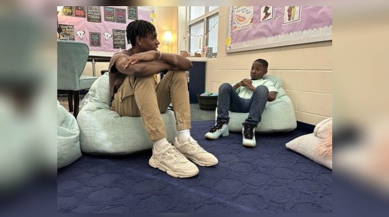 The latest hustle play by a Middletown High School basketball star is taking place off the court as a volunteer mentor for an elementary student. The helping hand is all Izaiah Day’s, a senior bound to play men’s college ball, who meets regularly with a Creekview Elementary student he has mentored in recent weeks. CONTRIBUTED