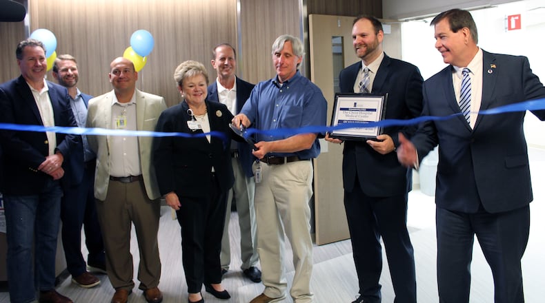 Hospital, construction, and local dignitaries participated in the ribbon cutting ceremonies opening the 17,800 square foot expansion of the Christ Hospital's Liberty Township campus. Sue Kiesewetter contributed photo