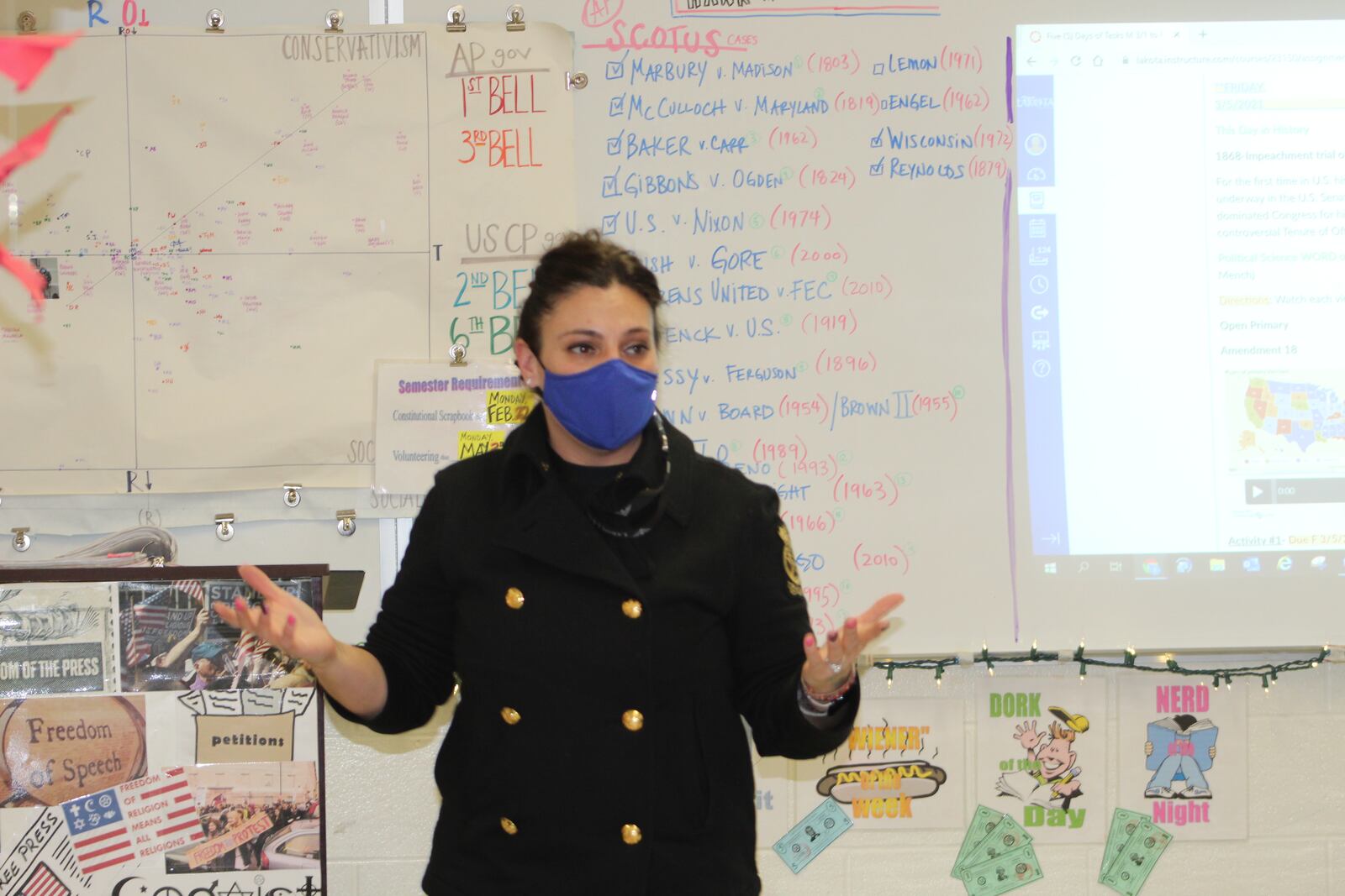 Tisha Menchhofer-Grote, an advance placement U.S. Government and Politics teacher at Lakota East High School, has won the top educator's award from among all American Legion Posts in Ohio. Menchofer-Grote, has taught all 20 years of her career at the Liberty Township high school. (Provided Photo\Journal-News)