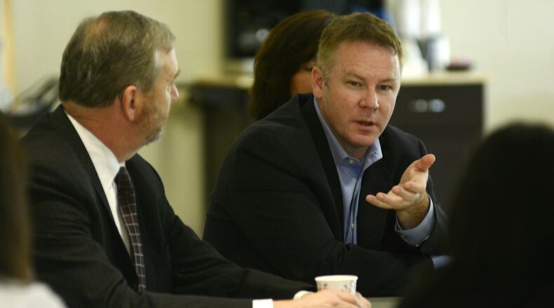 U.S. Rep. Warren Davidson, (R-Troy), is set to be the featured guest in a Small Business Roundtable Thursday, Feb. 23, 2017, at the Greater Hamilton Chamber of Commerce. STAFF FILE PHOTO