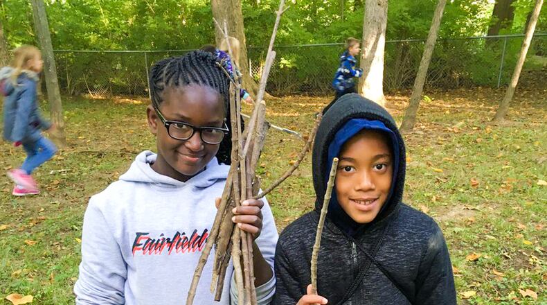 Fairfield South Elementary School students raised money to erect a plaque at the entrance of the city’s historic Symmes Burial Grounds, located on Nilles Road at Hicks Boulevard.