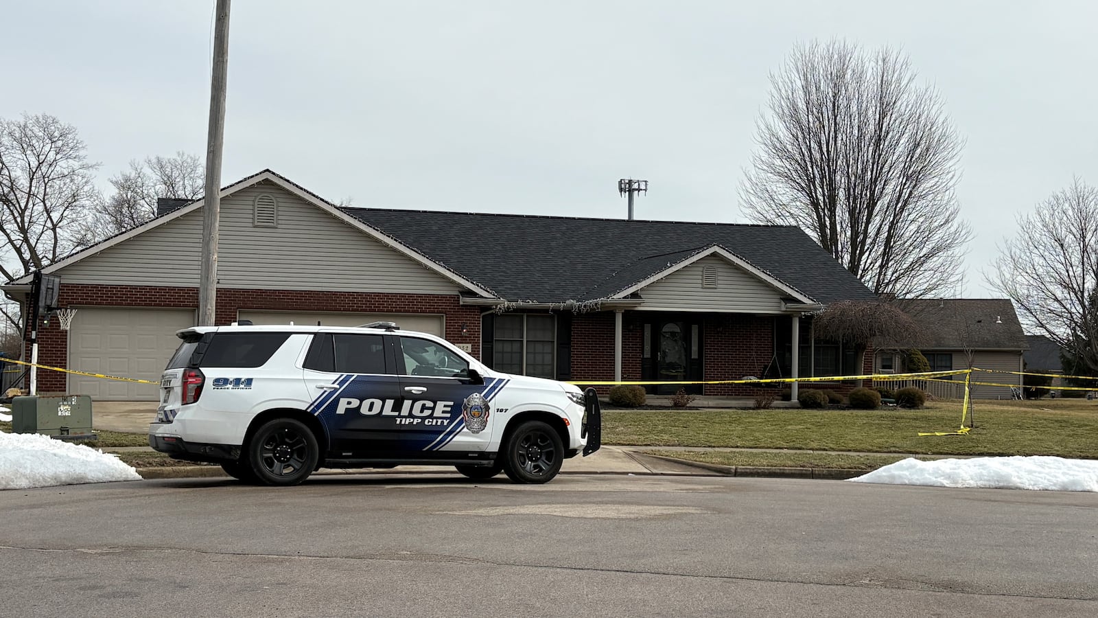 Ashley Flynn, 37, was found shot to death following a reported burglary early Monday, Feb. 16, 2026, at her home on Cunningham Court in Tipp City. JEN BALDUF/STAFF