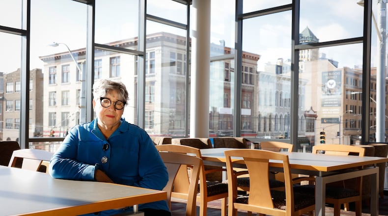 Former DPS teacher, Joni Watson, took early retirement from her teaching job because of COVID-19 stress. She's working again part-time for the Brunner Literacy Center. JIM NOELKER/STAFF