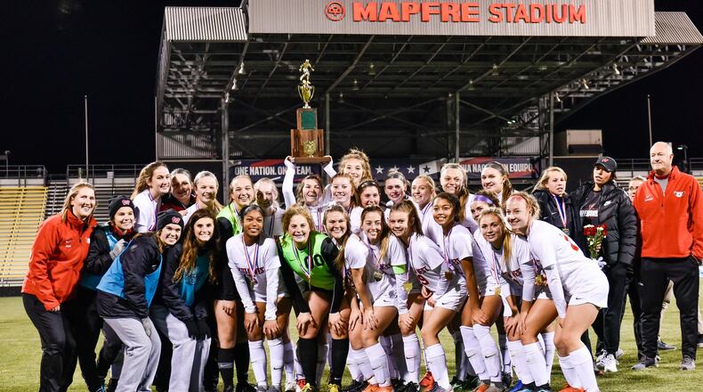 Lakota West beats Anthony Wayne 2-1 in their Division I State championship soccer game Saturday, Nov. 9, 2019 at MAPFRE Stadium in Columbus. NICK GRAHAM/STAFF