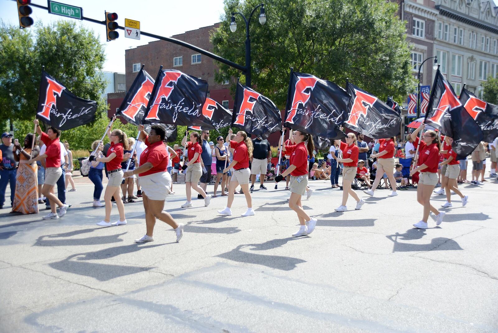 Hamilton’s annual Fourth of July parade on July 4, 2018, attracted hundreds from around the region, and included multiple high school marching bands, police agencies, and veterans and veteran organizations. Pictured are members of the Fairfield High School Marching Band. MICHAEL D. PITMAN/STAFF