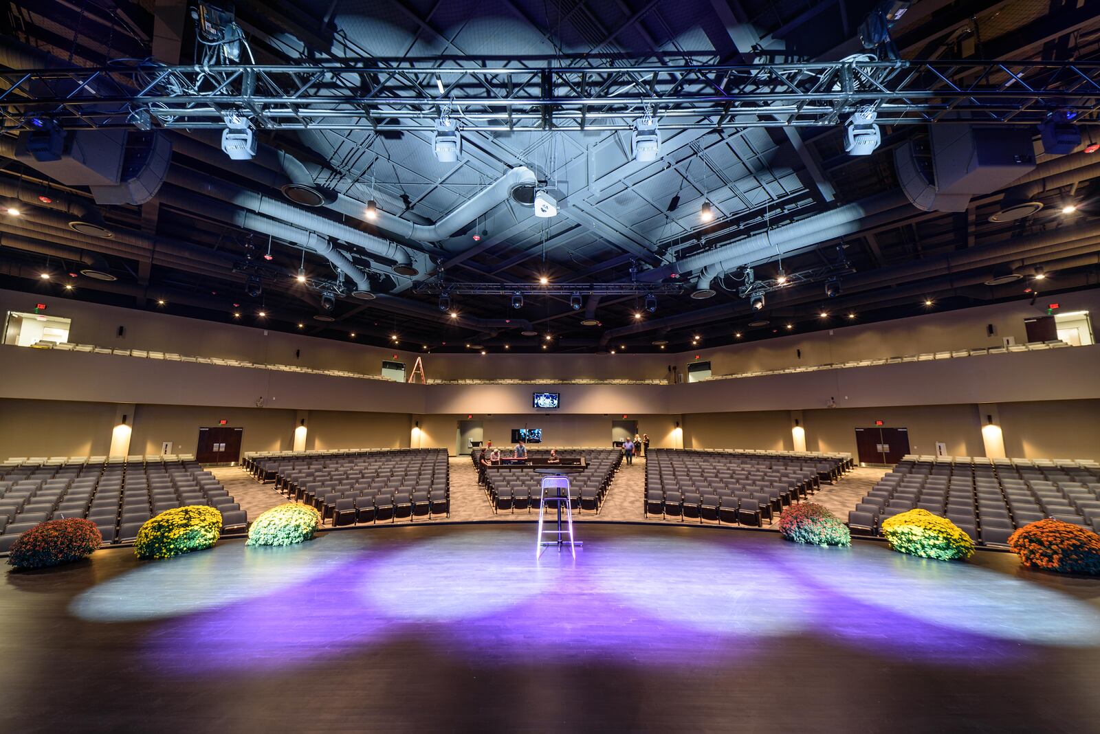 The Arbogast Performing Arts Center is located at 500 S. Dorset Rd. in Troy. The performance venue, made possible with a $2 million donation from Dave and Linda Arbogast seats 1,200 people for education, arts, community and business events. A grand opening celebration was held Saturday, Oct. 30, 2021. TOM GILLIAM / CONTRIBUTING PHOTOGRAPHER
