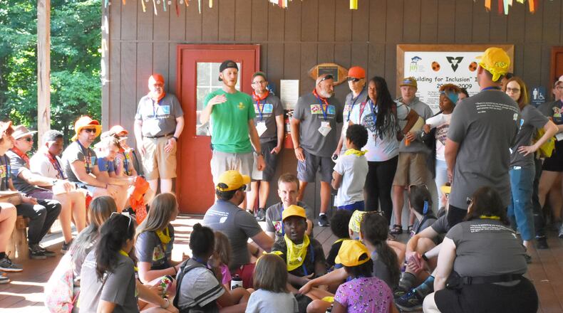 Ohio’s Hospice is offering support to grieving children and teens this summer at Camp Pathways. Pictured is children and staff at a previous year's camp. CONTRIBUTED