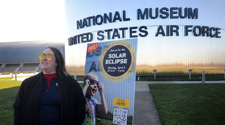 Monday’s total solar eclipse has Riverside planning to declare a weeklong state of emergency as the city expects heavy traffic around Wright-Patterson Air Force Base and the National Museum of the United States Air Force talks. MARSHALL GORBY\STAFF