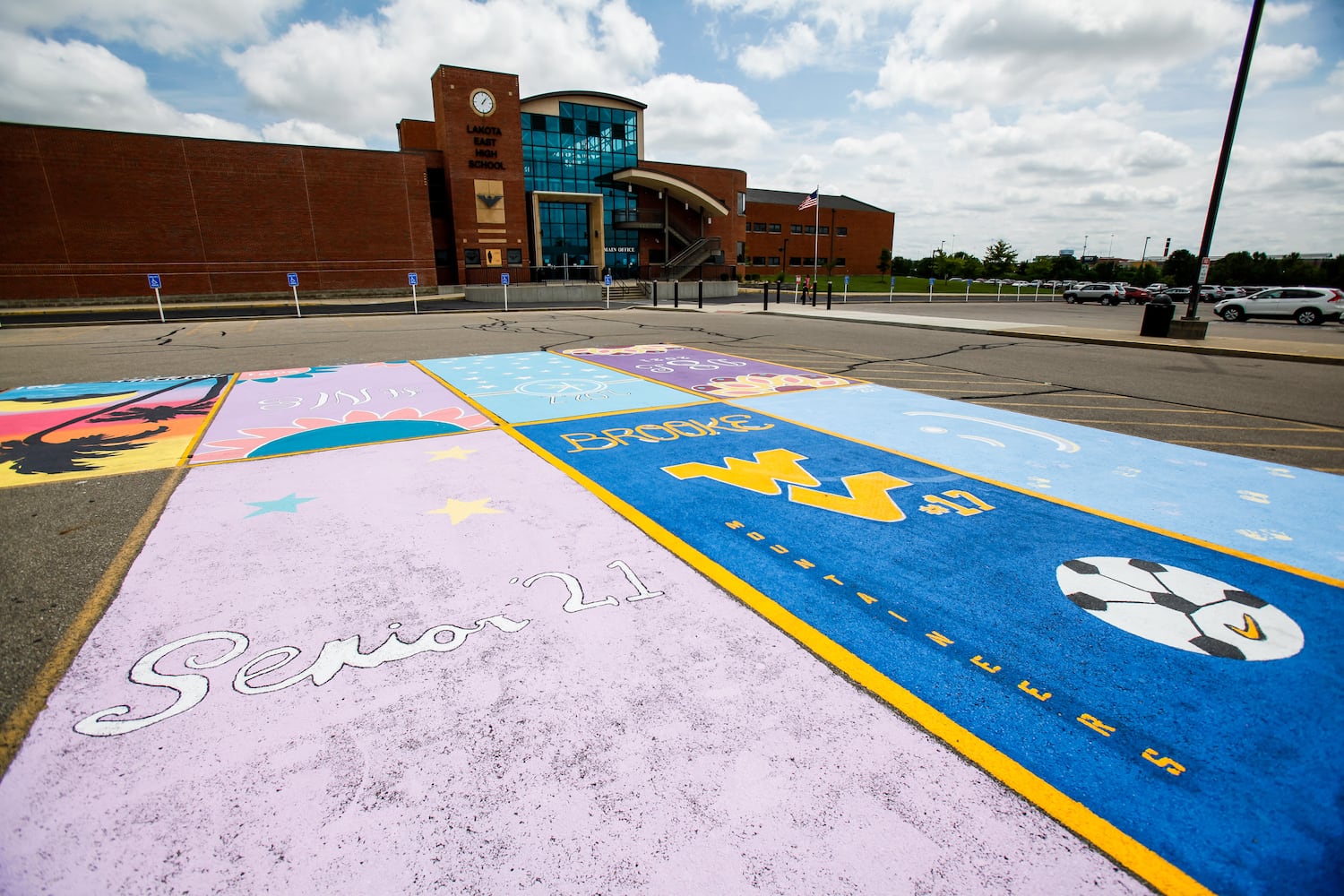 081220 Lakota East parking spot painting