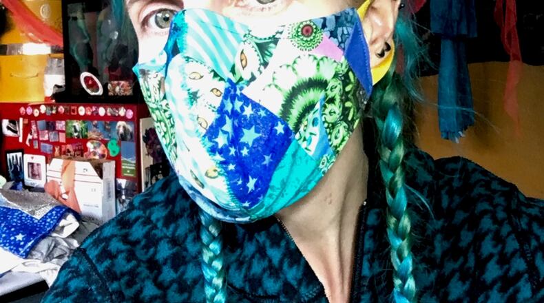 Amy Kollar Anderson has been making usable masks since the beginning of the pandemic. CONTRIBUTED