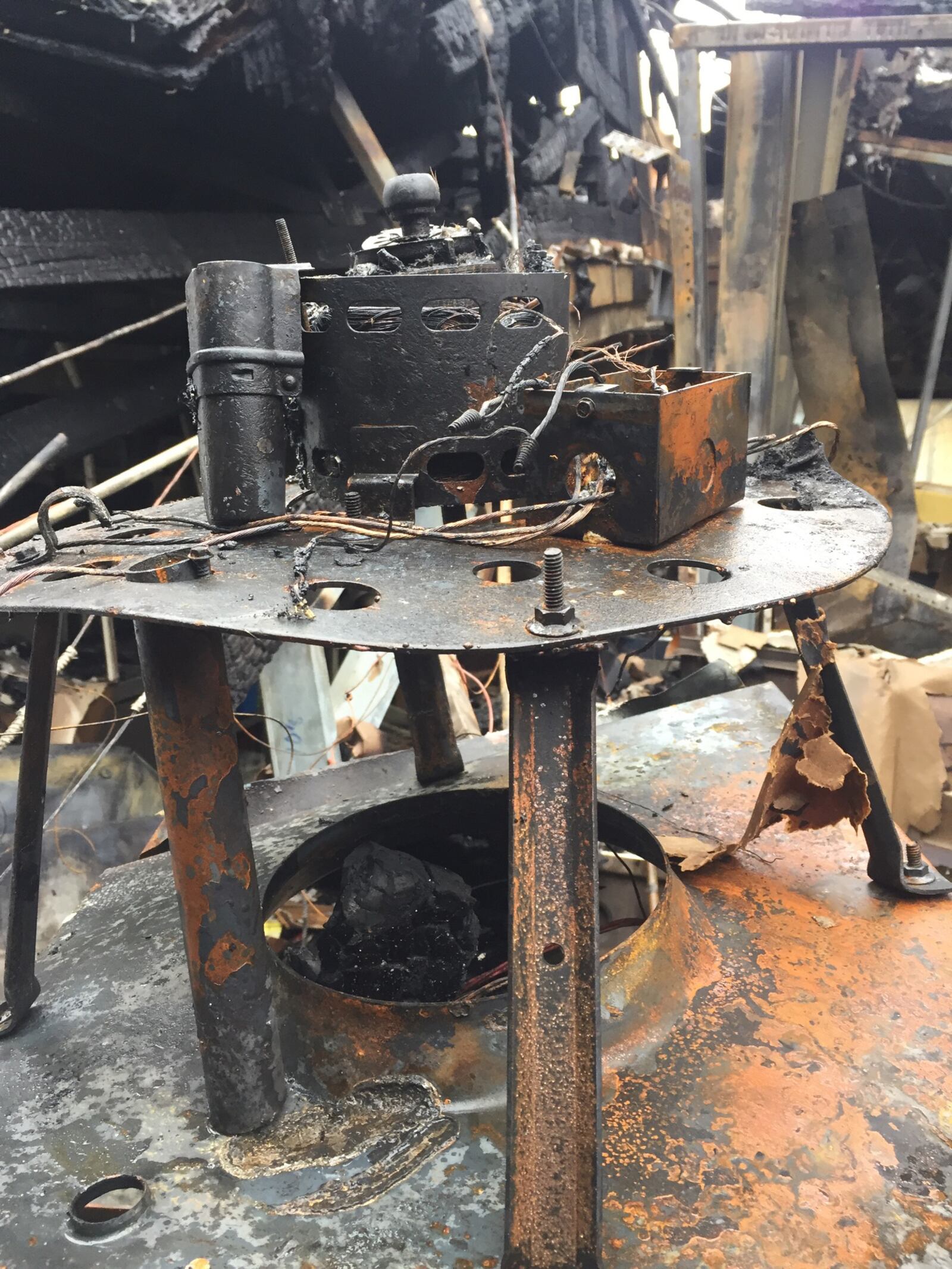 This is the power fan that investigators say caused a fire Wednesday morning that destroyed Fairfield’s Skyline Chili. 