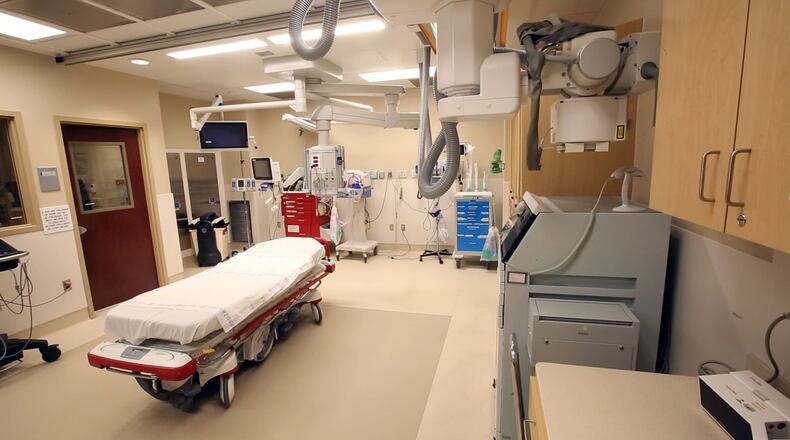 Ohioans are now protected from surprise billing, which often occurs during emergency treatment when patients don't have the ability to chose in-network care. A trauma room is pictured at a Dayton emergency department in 2019. TY GREENLEES / STAFF