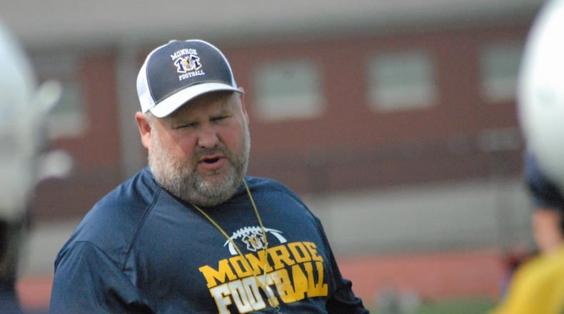 Monroe football coach Bob Mullins is entering his fifth season at the helm. Chris Vogt/CONTRIBUTED