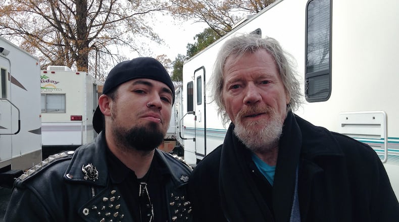 Filmmaker Josh Roush (L) and actor Michael Parks (R). Roush directed the feature documentary "Long Lonesome Highway: The Story of Michael Parks," which is screening April 26 at the Neon. CONTRIBUTED PHOTO: Josh Roush
