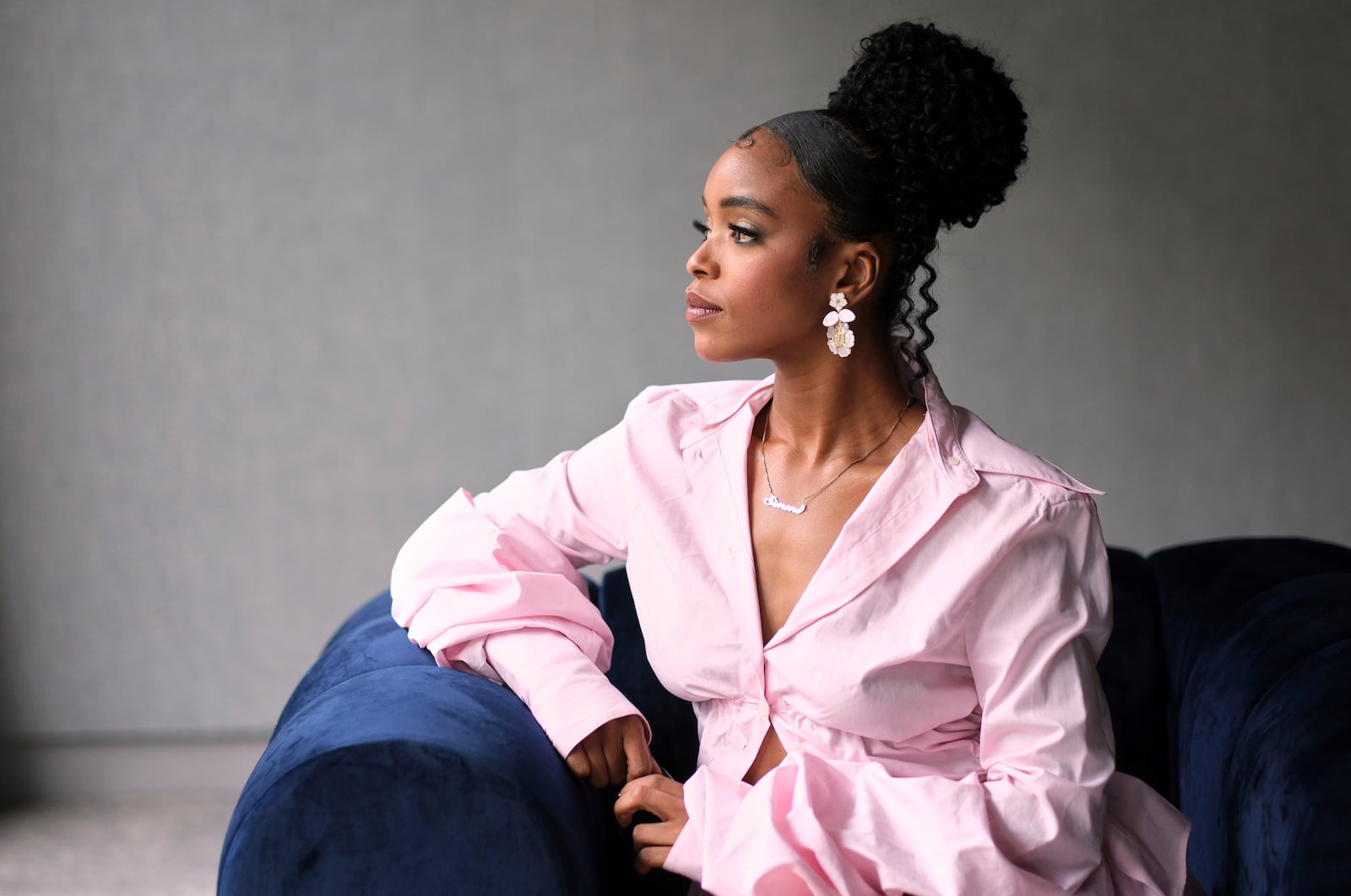 Actor Lovie Simone poses for a portrait on Friday, April 18, 2025, in Los Angeles. (AP Photo/Chris Pizzello)