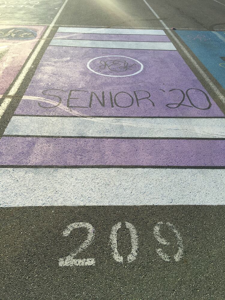 Lakota West senior parking spaces