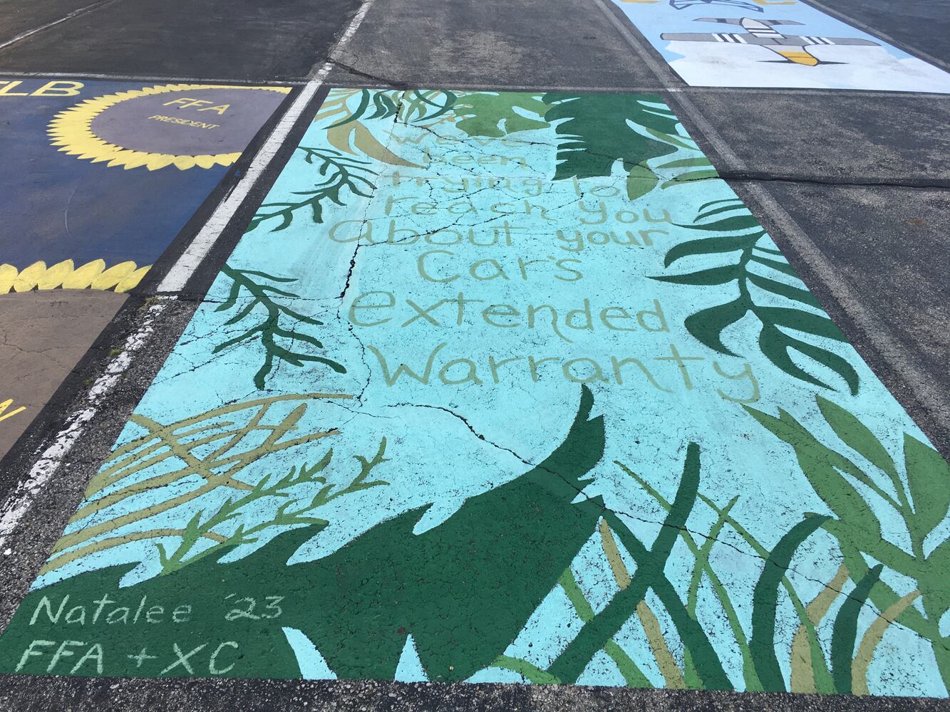 Ross senior parking lot spaces
