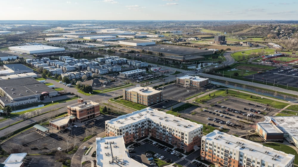 Union Centre corridor to be studied by consultants to help with future plans. This section is near I75 interchange in West Chester Township. NICK GRAHAM VIA DRONE/STAFF