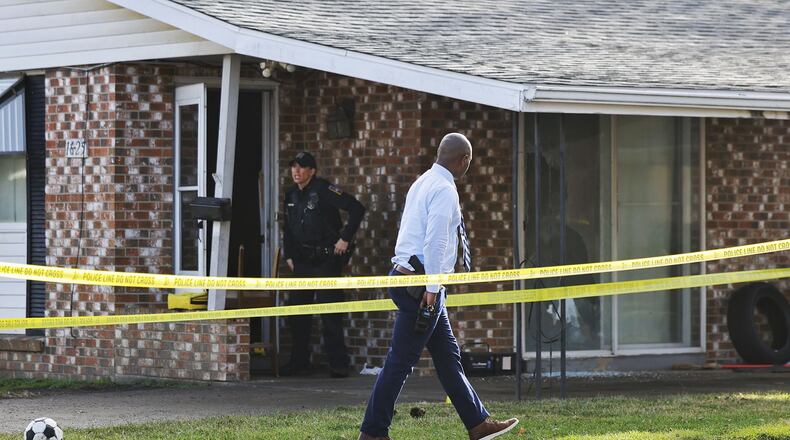 Middletown police are investigating a report of shots fired this morning on Kensington Street. NICK GRAHAM/STAFF