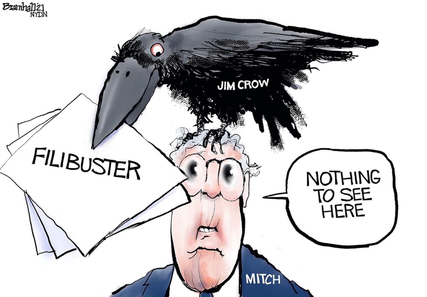 Week in cartoons: Biden press conference, Georgia voting rules and more