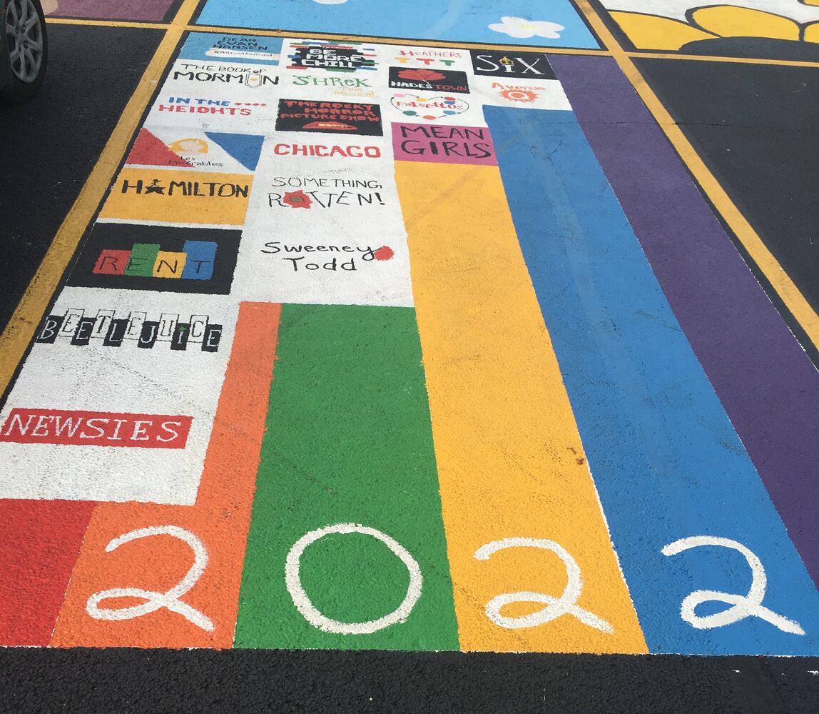 Badin senior parking lot spaces