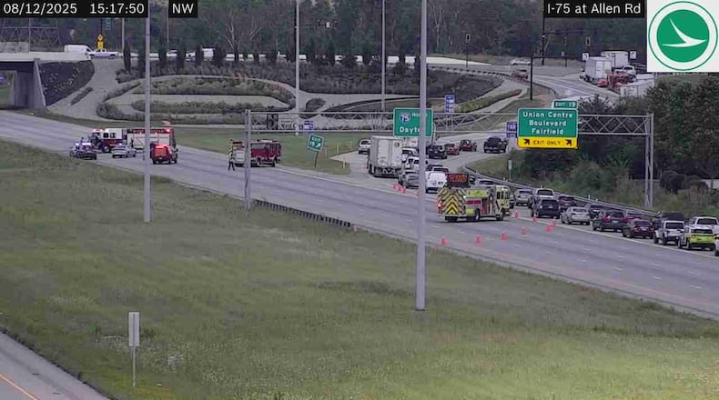 Four people, including one child, in 'critical condition' after crash on I-75 North in West Chester Twp. on Aug. 12. PHOTO PROVIDED BY ODOT/WCPO