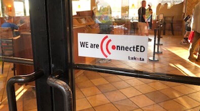 Lakota Schools’ WE Are Connected program was just launched and has enlisted more than two dozen local businesses who have agreed to allow students — who are paying customers — to use their business’ WiFi for Internet studying.