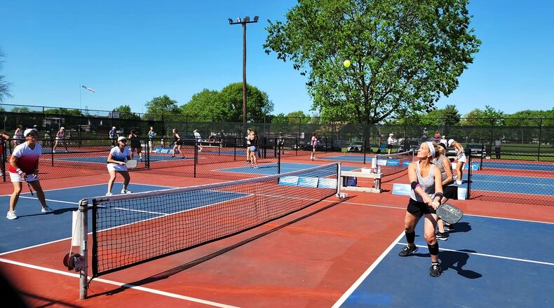 Last year the Middletown Pickleball Association hosted the Cincinnati Pickleball Open with players from around the country at Lefferson Park. City Council has approved the funding to resurface the 18 courts, build nine courts and add a shelter at the complex. NICK GRAHAM/STAFF
