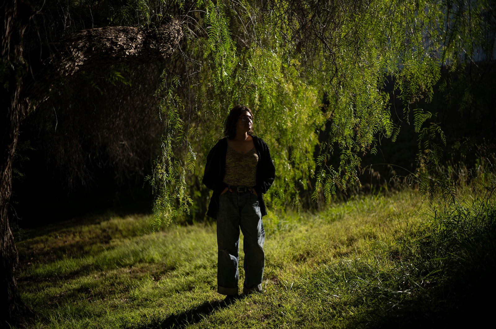 Sage Sol Pitchenik stands for a photo in Santa Clarita, Calif., Monday, July 7, 2025. (AP Photo/Jae C. Hong)