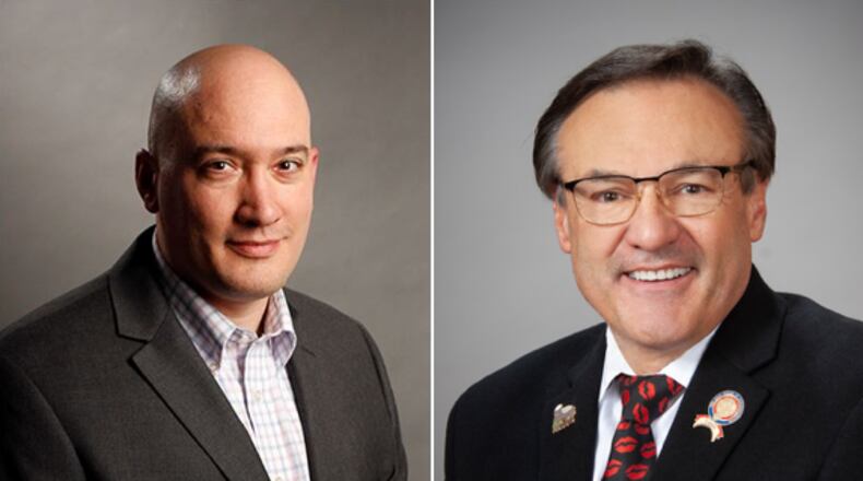 Thomas Goodwin (left) is running against Scott Lipps (right) in the Aug. 2, 2022 Republican primary for 55th Ohio Statehouse district.