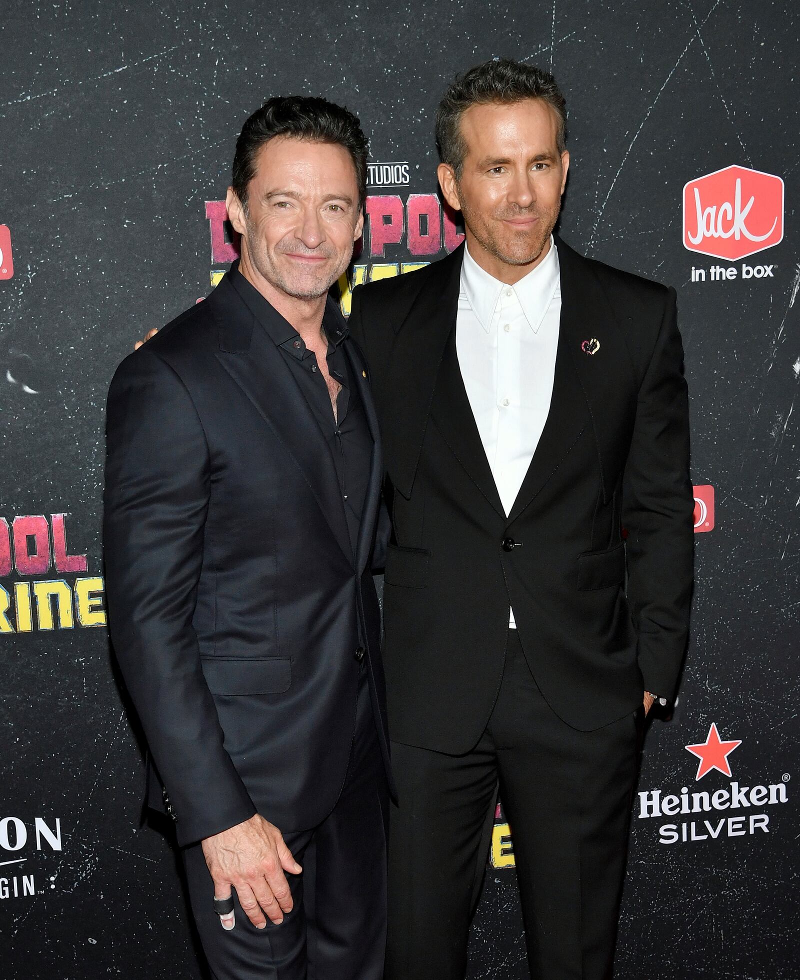 FILE - Hugh Jackman, left, and Ryan Reynolds attend the world premiere of Marvel Studios' "Deadpool & Wolverine" on July 22, 2024, in New York. (Photo by Evan Agostini/Invision/AP, File)