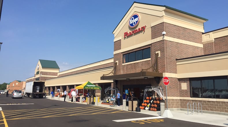 The new Kroger marketplace, located at 1161 E. Dayton-Yellow Springs Road in Fairborn, opened Thursday, Aug. 10, 2017. It is a 134,000-square-foot facility the largest Kroger in the Dayton region, said Mike Gebhart, Fairborn s assistant city manager. The store is a $23 million investment for the Cincinnati-headquartered grocery retailer, and will employ approximately 350 workers. JAROD THRUSH / STAFF