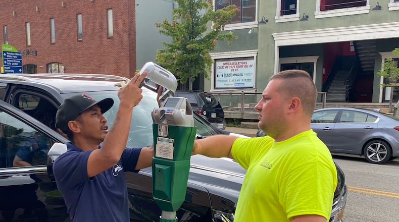 New Smart Meters were installed recently all over the Uptown area to allow users to pay either with coins, credit card or a ParkMobile app on their phones. CONTRIBUTED