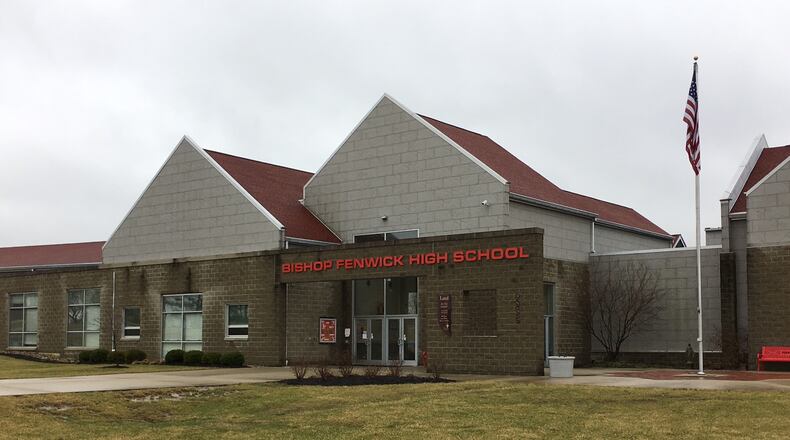 Bishop Fenwick High School was on a “soft lockdown” this morning, meaning classes were conducted but no one was allowed to enter or leave the school, officials said. ED RICHTER/STAFF