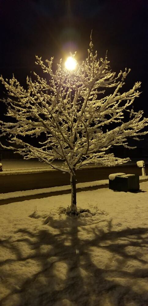 PHOTOS: Miami Valley gets a coating of snow  in April (User-submitted photo)