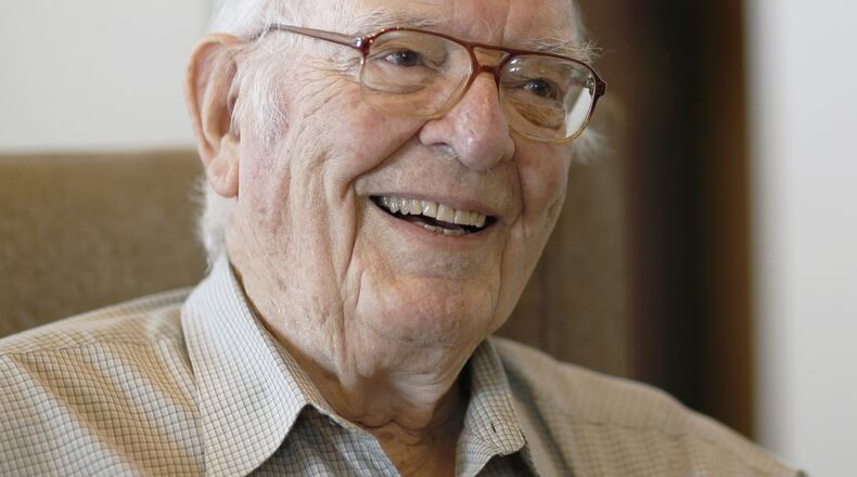 World War II veteran John M. Hood, Jr., 92, served in the Navy on the USS Nicholson as an electronics technician and saw combat during the battle of Okinawa. TY GREENLEES / STAFF