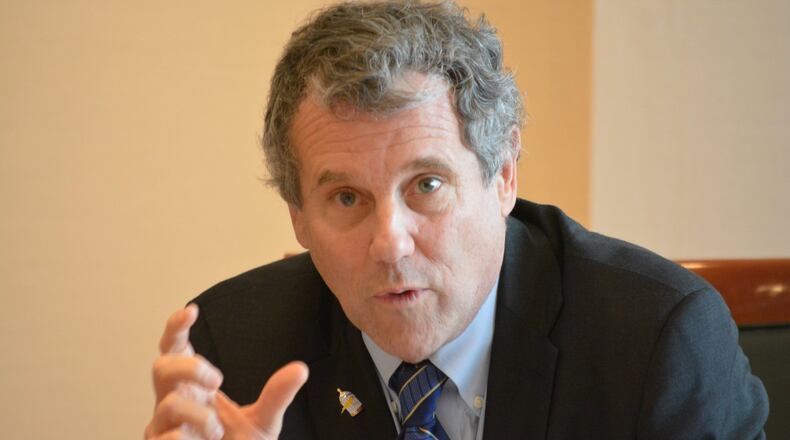 Sen. Sherrod Brown, D-Ohio, called reprehensible a Republican plan to repeal Obamacare. “Opponents have had seven years to come up with a replacement plan and haven’t produced anything yet,” he said. JIM OTTE / STAFF