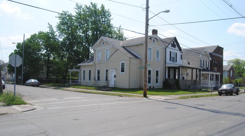502 East Ave., which is building on the corner, in Hamilton. ERIC SCHWARTZBERG/STAFF