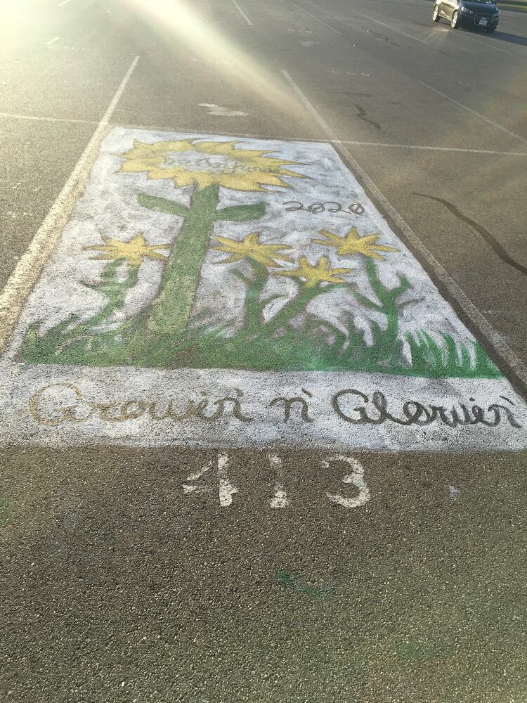 Lakota West senior parking spaces