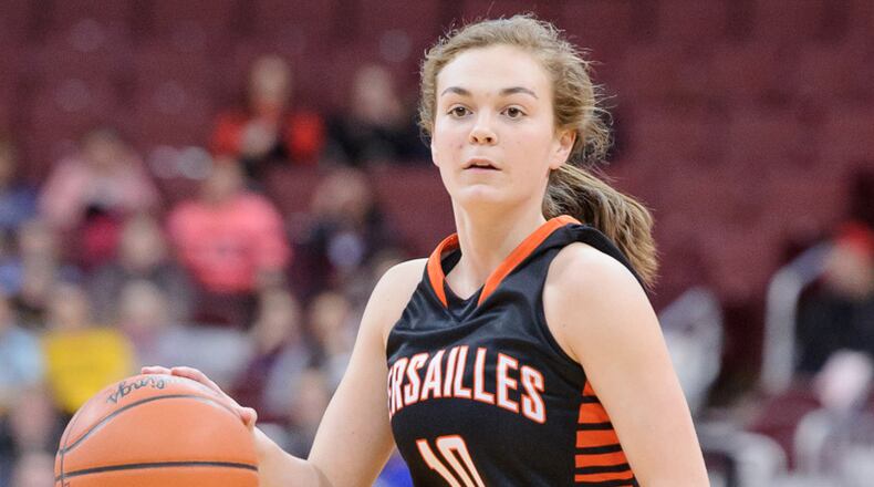 Versailles senior Kami McEldowney is first team All-SW District D-III. BRYANT BILLING / FILE