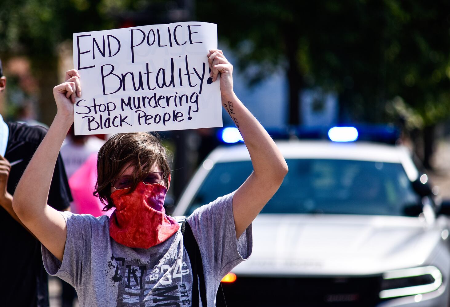 Crowd gathers for peaceful protest and march in Middletown