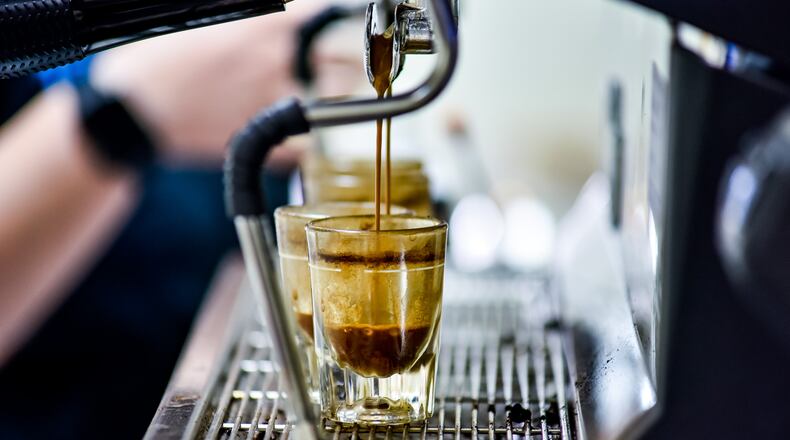 Specialty drinks at Triple Moon in Middletown include handcrafted espressos, lattes and smoothies. Breakfast and lunch food items are available. NICK GRAHAM/FILE