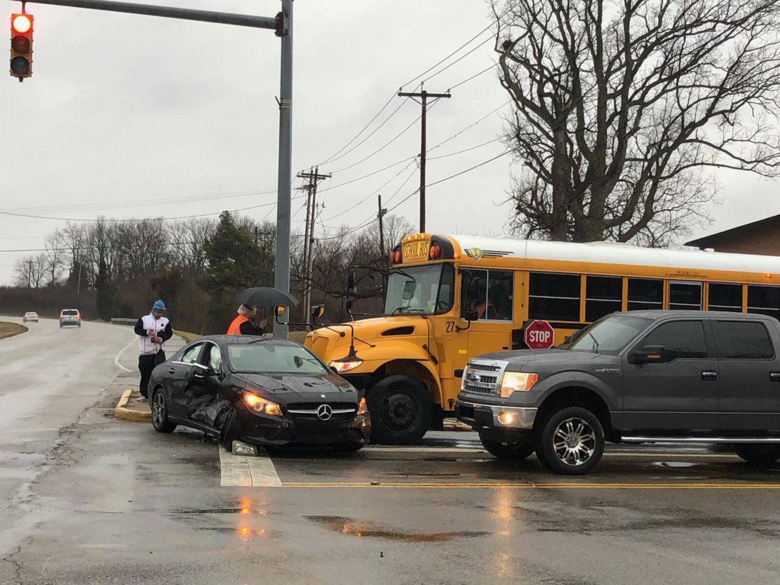 The crash happened in the area of Grand Avenue and Marshall Road in Middletown at about 8:15 a.m., according to emergency dispatch traffic. RICK McCRABB
