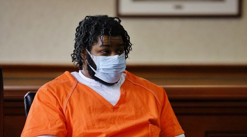 Anthony Brown, accused Walmart shooter, had his case continued in Butler County Common Pleas Court Tuesday, Oct. 25, 2022 in Hamilton. NICK GRAHAM/STAFF