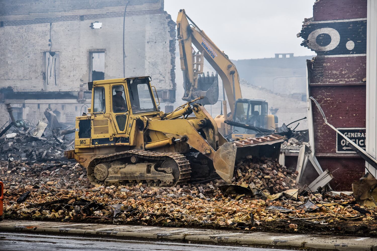 PHOTOS: Aftermath of huge New Year’s Day warehouse fire in Middletown