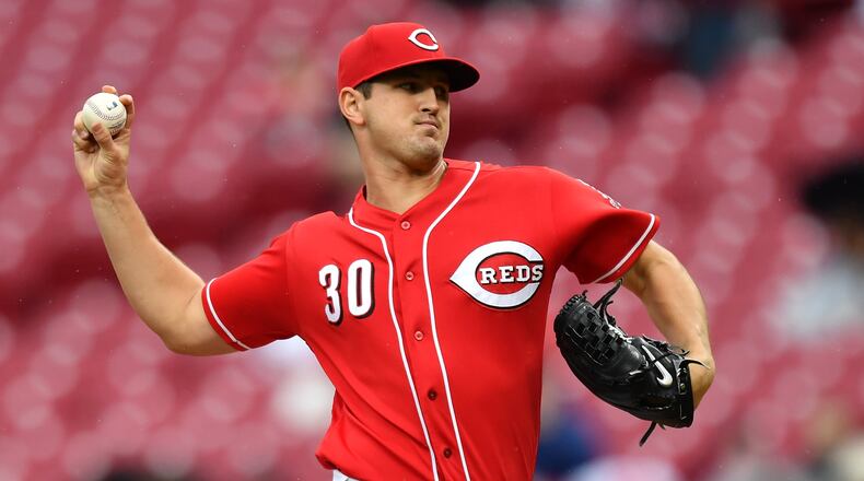 CINCINNATI, OH - SEPTEMBER 9:  Tyler Mahle #30 of the Cincinnati Reds pitches in the second inning against the San Diego Padres at Great American Ball Park on September 9, 2018 in Cincinnati, Ohio.  (Photo by Jamie Sabau/Getty Images)